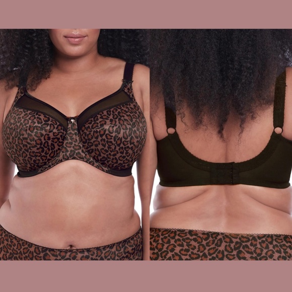 NWT $54 Goddess [ 36K US ] Kayla Full Figure Underwire Bra in Dark‎ Leopard - Picture 2 of 12
